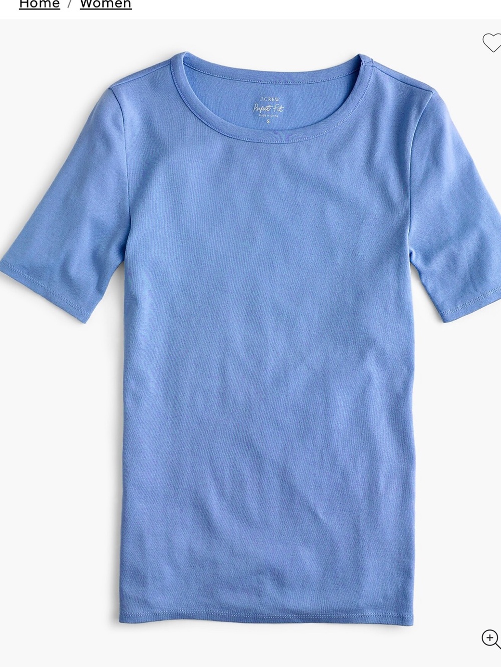 J. Crew Slim Perfect T Shirt in Periwinkle Blue NWOT